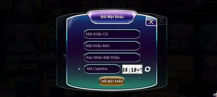 Hướng dẫn cách đổi mật khẩu  đăng nhập tài khoản 789Club