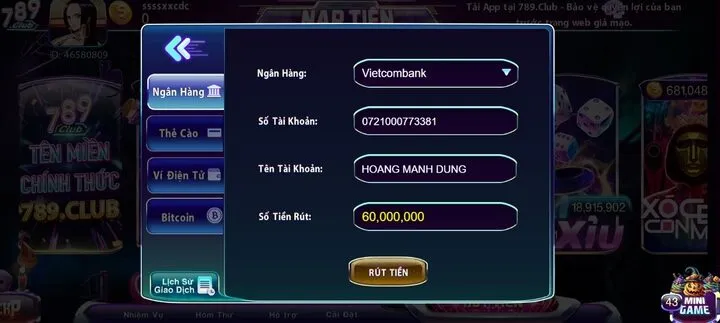 Đánh giá hệ thống rút tiền 789Club