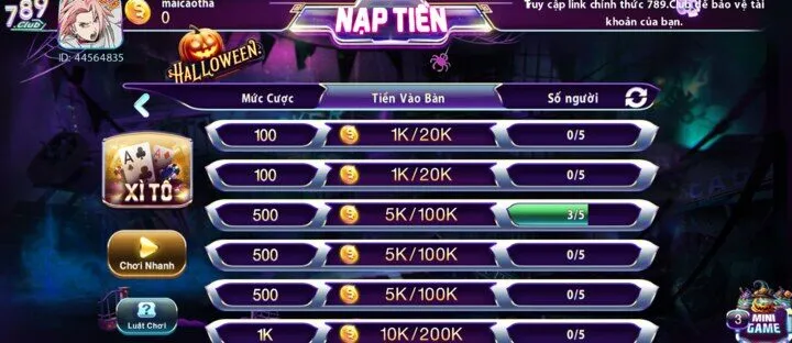 Xì tố 789Club top game bài ăn khách nhất hiện nay 