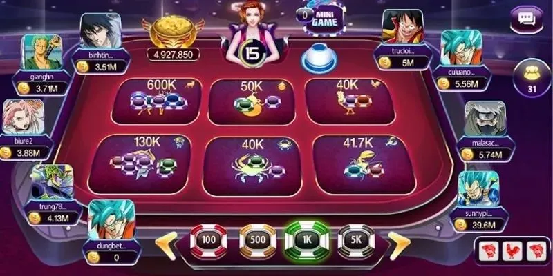 Giao diện tựa game Mini bầu cua tại 789Club