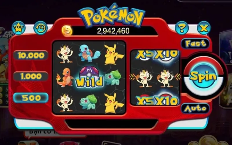 Hướng dẫn cách chơi game nổ hũ Pokemon 789Club